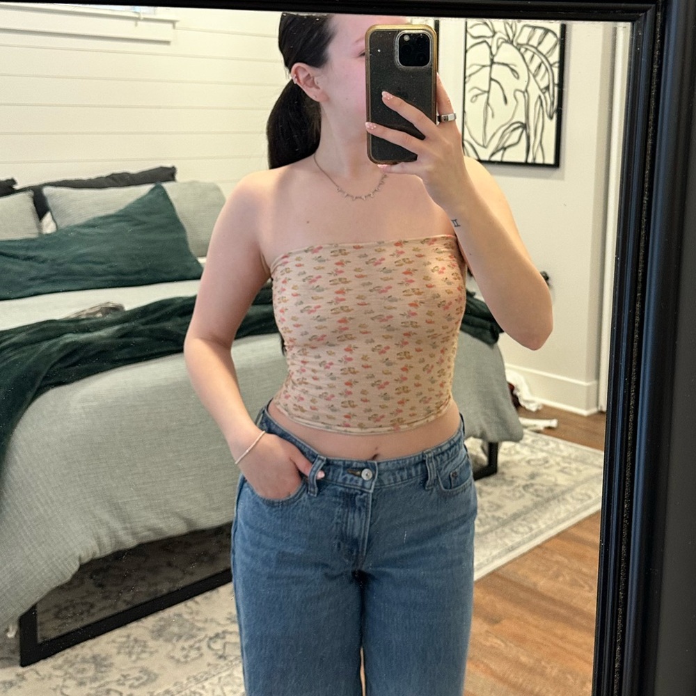 Natural Life Floral Tube Top